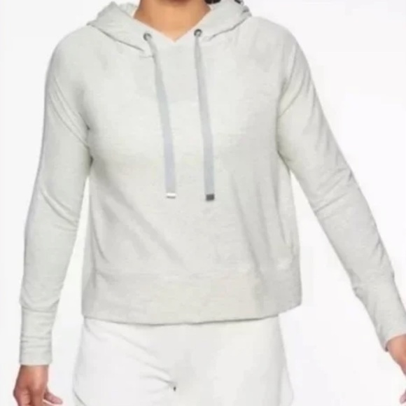 Athleta Tops - Athleta Open Hearted Mesh Panel Hoodie Tall